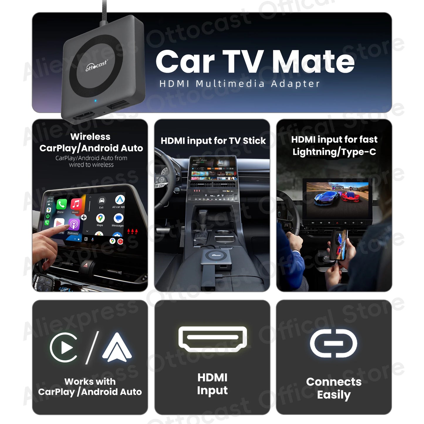 Car TV Mate Pro C4 Car Accessories Wireless