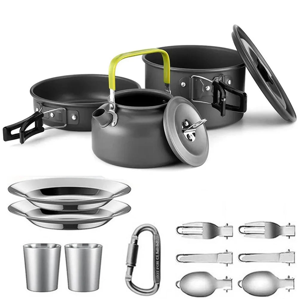 Outdoor Picnic Set  Non-stick pots assorted sets