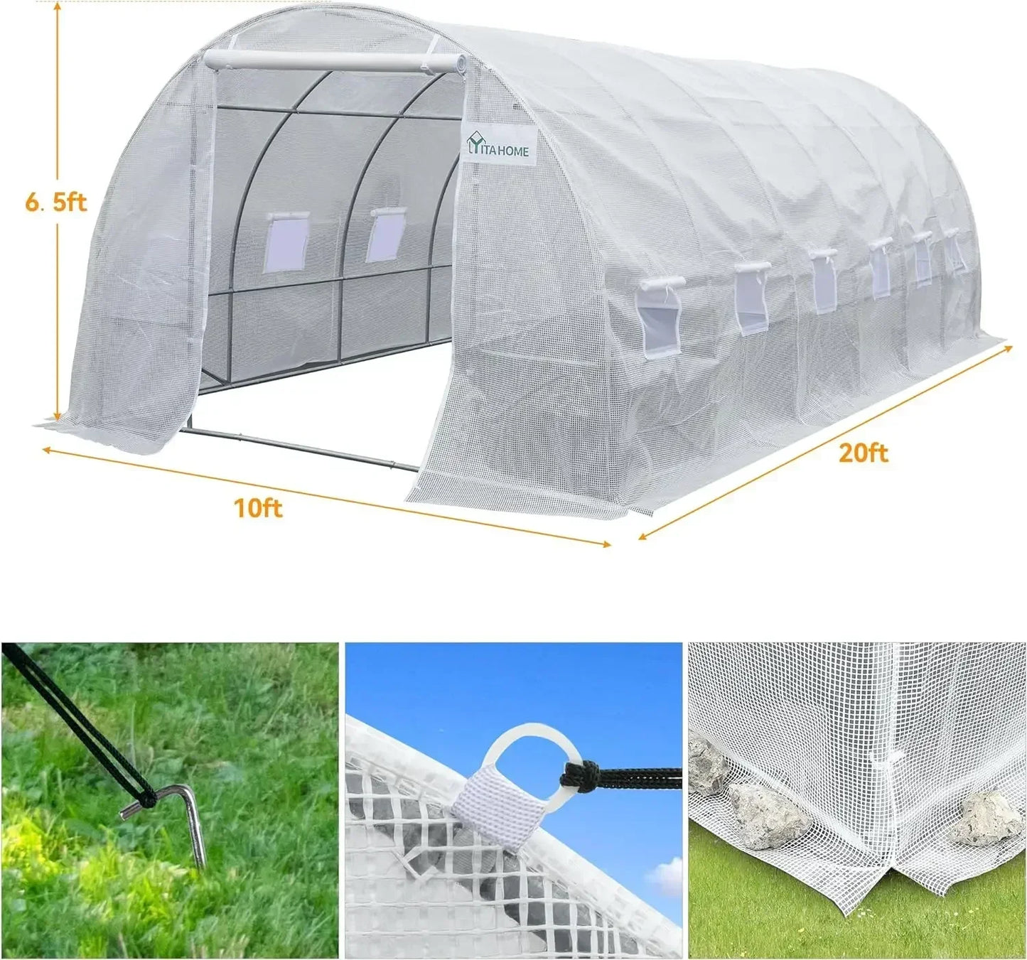 20x10x7ft Greenhouse Outdoor Heavy Duty