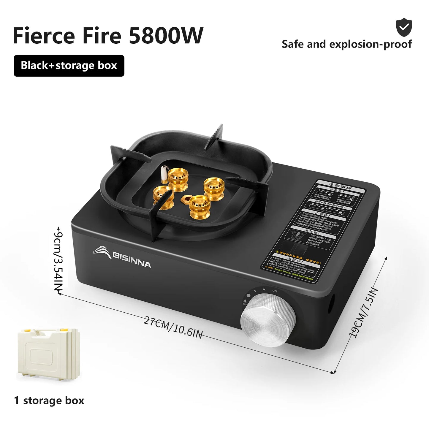 Outdoor Portable Cassette Burner for Picnic Hiking