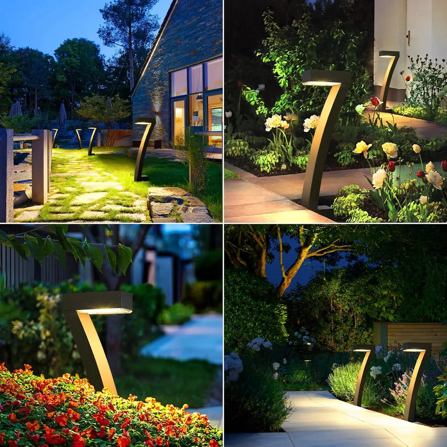 6Pack Bright Solar Outdoor Lights Pathway