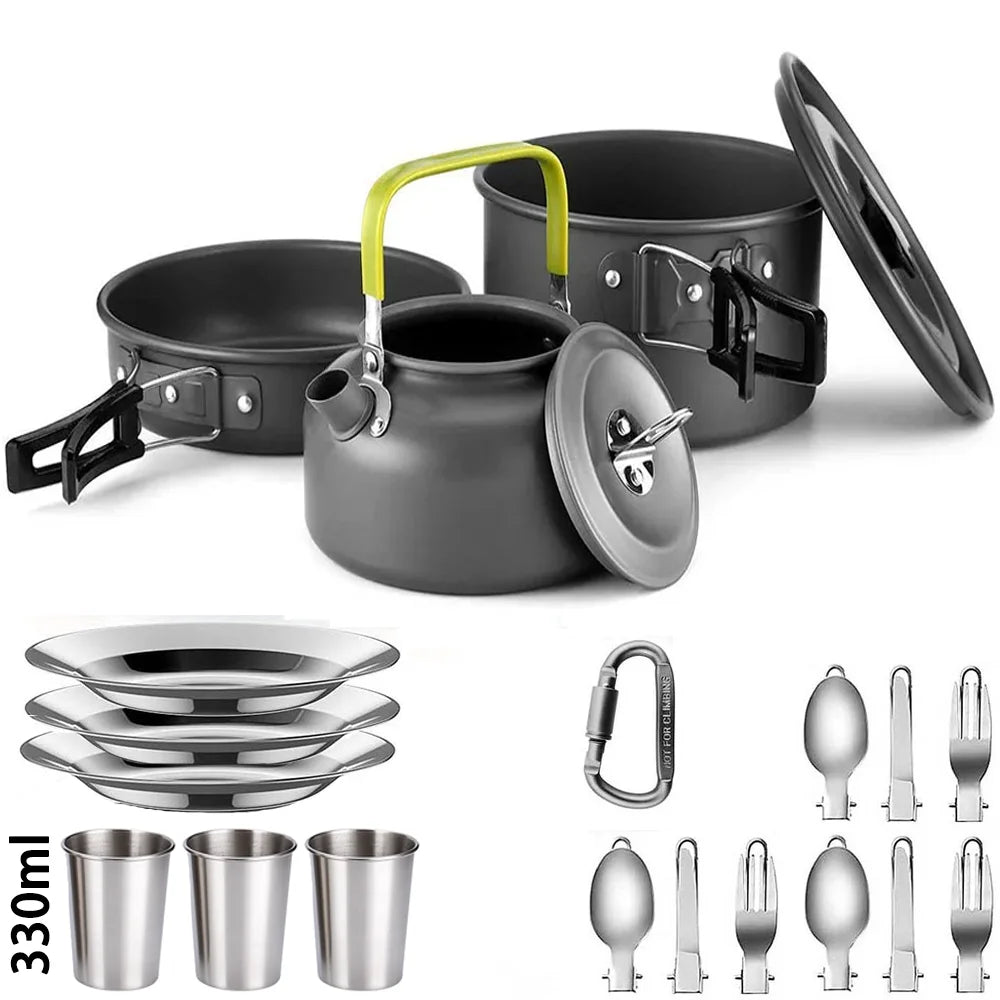 Outdoor Picnic Set  Non-stick pots assorted sets