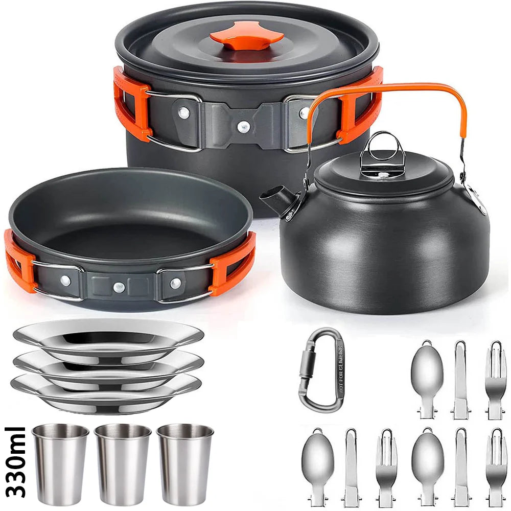 Outdoor Picnic Set  Non-stick pots assorted sets