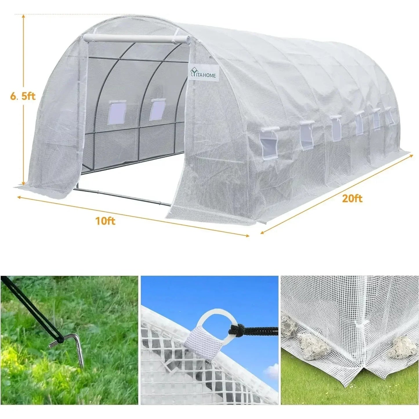 20x10x7ft Greenhouse Outdoor Heavy Duty