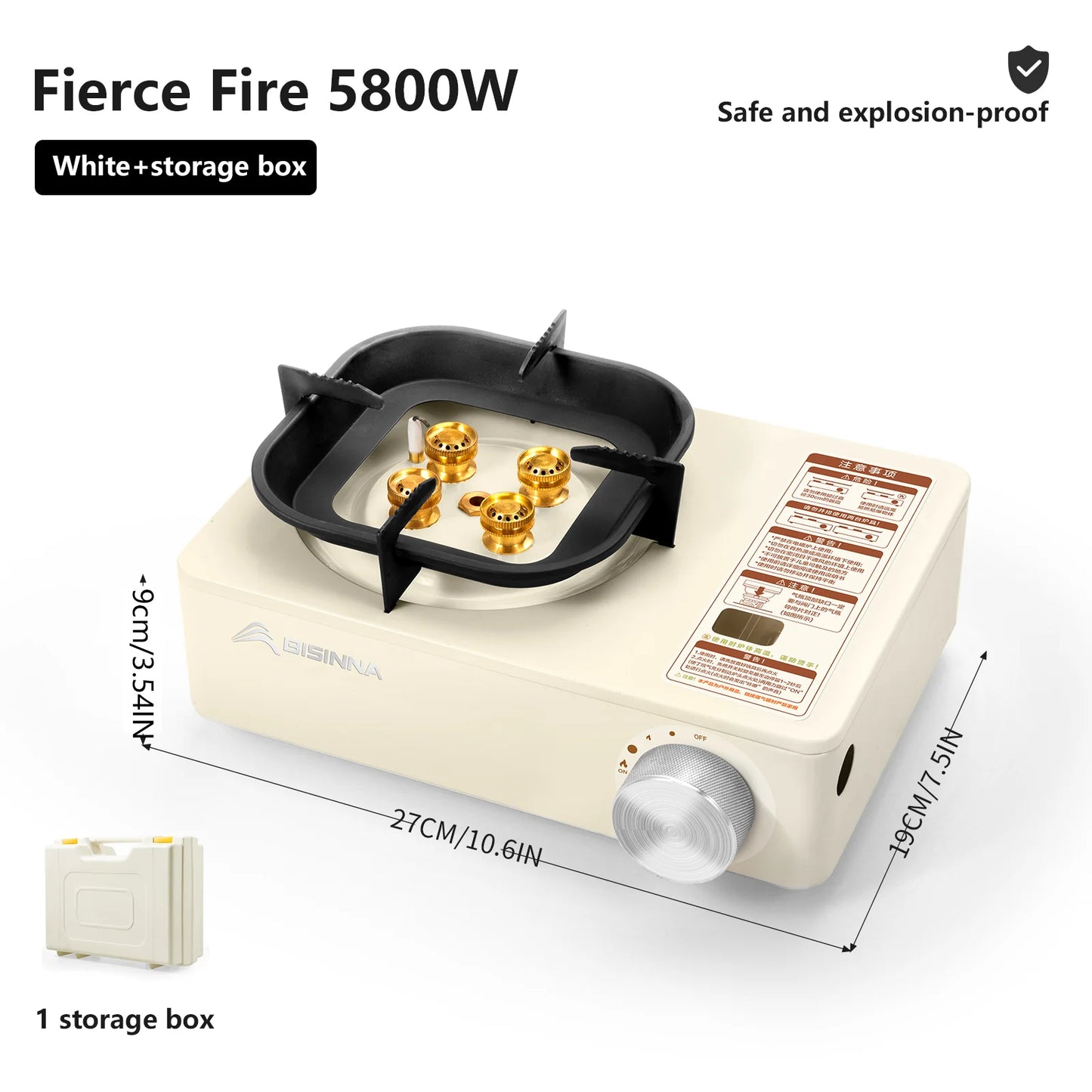 Outdoor Portable Cassette Burner for Picnic Hiking