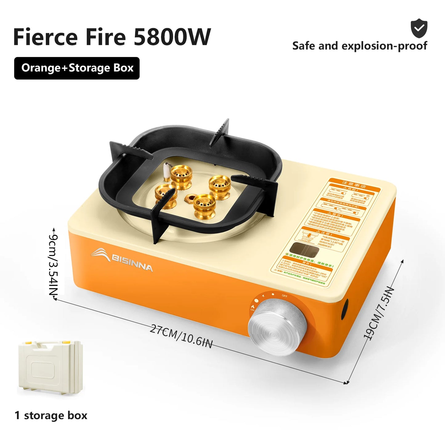 Outdoor Portable Cassette Burner for Picnic Hiking