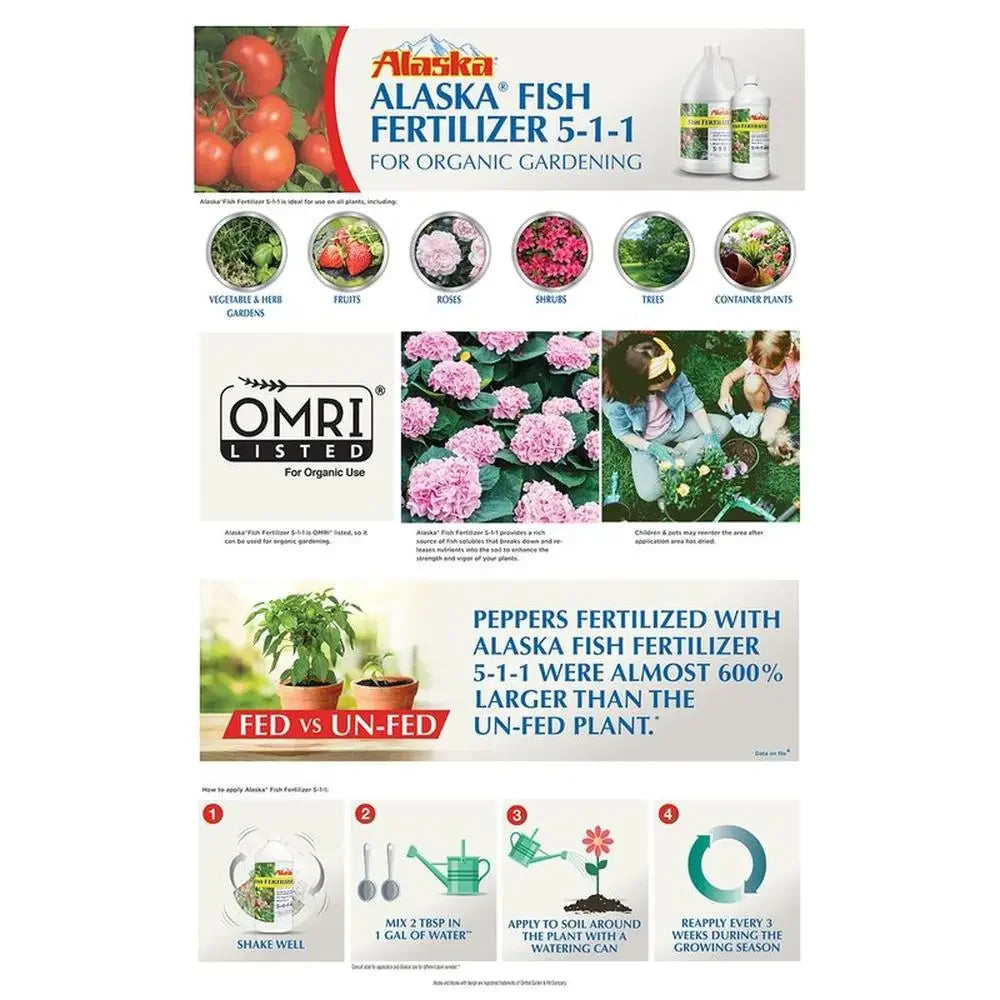 5-1-1 Fertilizer Soil Enrichment Organic-Based Nourishment Flowers & Veggies