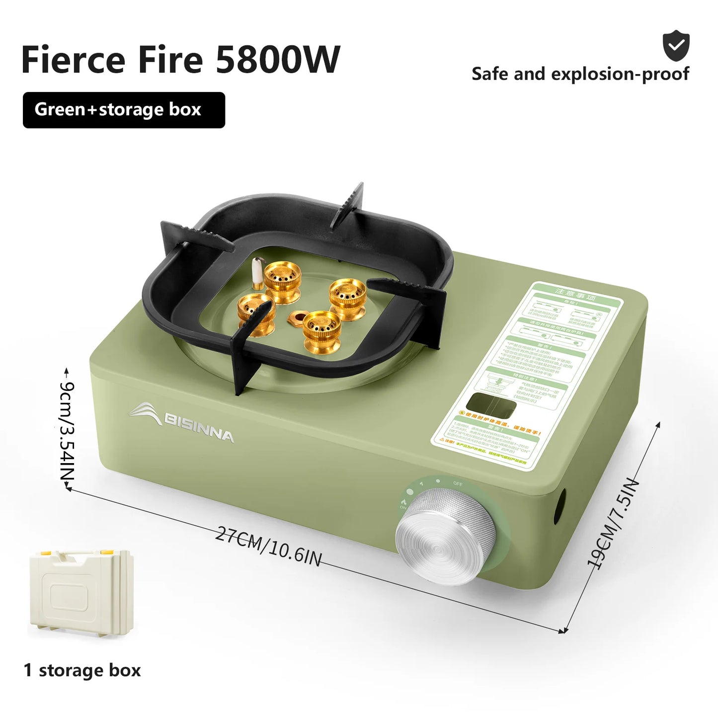 Outdoor Portable Cassette Burner for Picnic Hiking