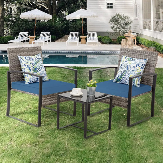 3 Pieces Patio Furniture Set,