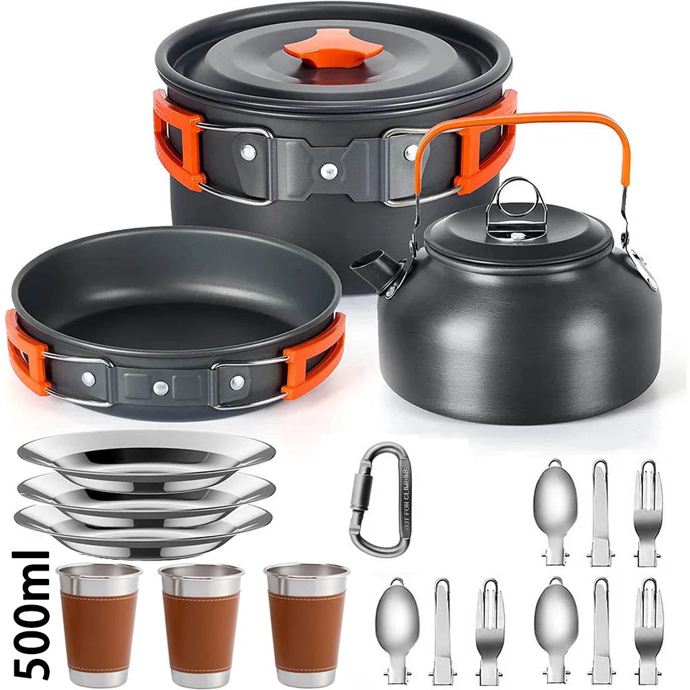 Outdoor Picnic Set  Non-stick pots assorted sets