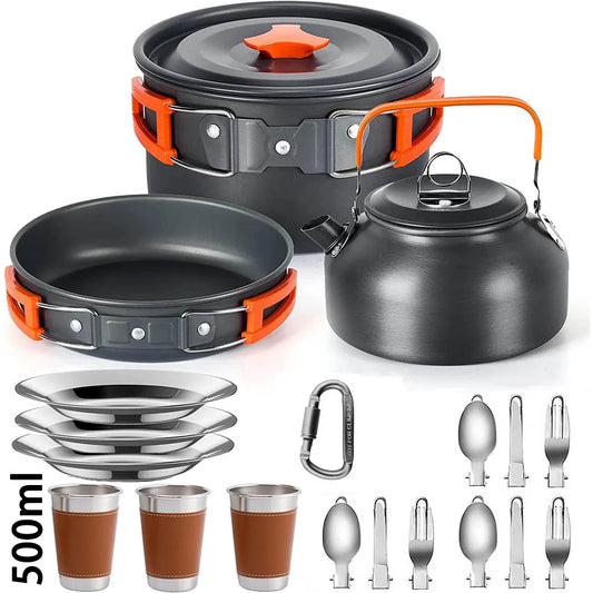 Outdoor Picnic Set  Non-stick pots assorted sets