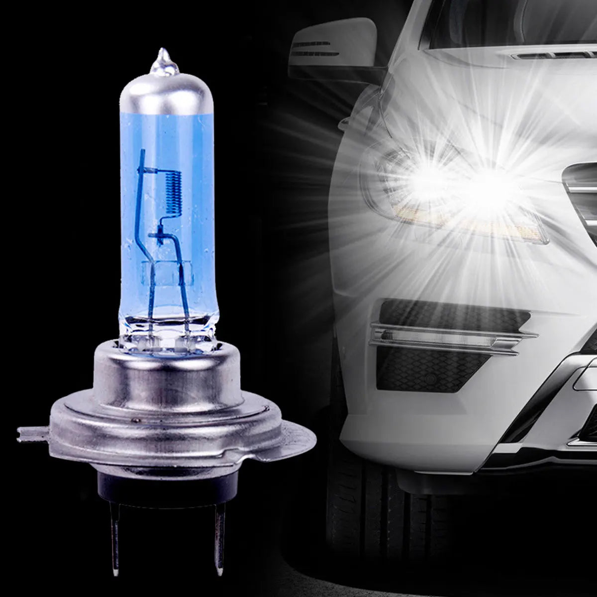 20PCS/Set H7 100W 12V Car Fog Light Halogen Bulbs