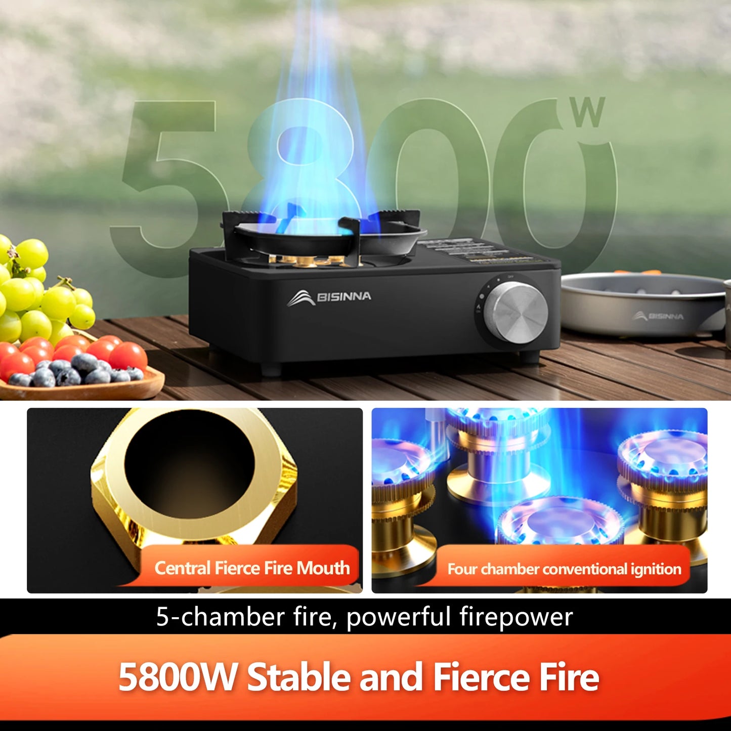 Outdoor Portable Cassette Burner for Picnic Hiking