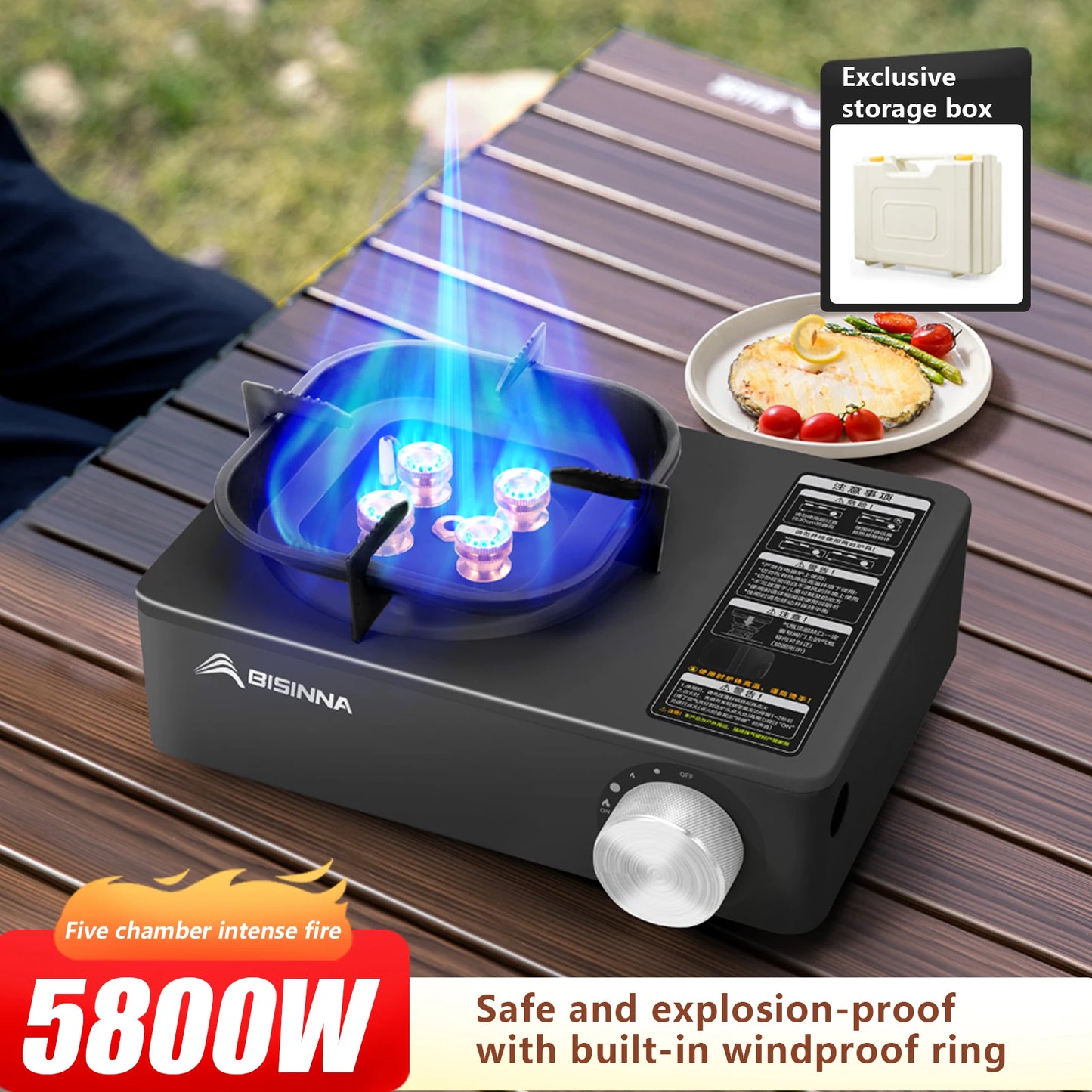 Outdoor Portable Cassette Burner for Picnic Hiking